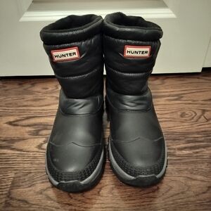 Hunter Black Winter Boots Size 9